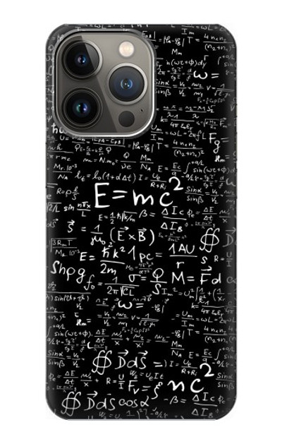 S2574 Mathematics Physics Blackboard Equation Case Cover Custodia per iPhone 13 Pro Max