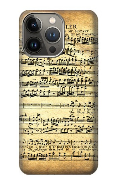 S2667 The Fowler Mozart Music Sheet Case Cover Custodia per iPhone 13 Pro Max
