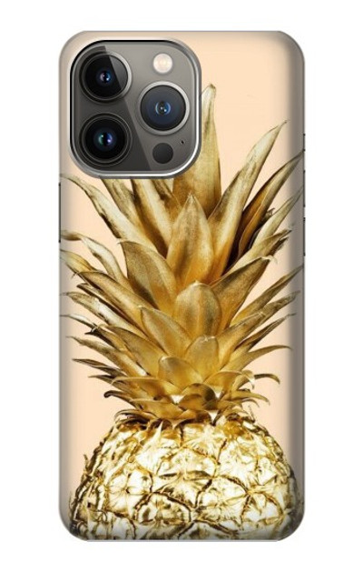 S3490 Gold Pineapple Case Cover Custodia per iPhone 13 Pro Max