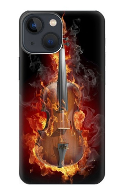 S0864 Fire Violin Case Cover Custodia per iPhone 13