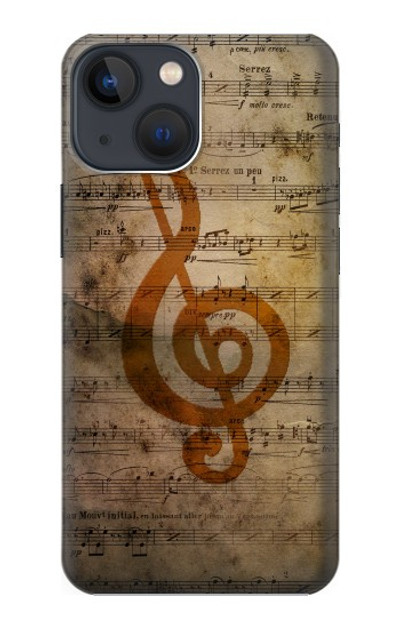 S2368 Sheet Music Notes Case Cover Custodia per iPhone 13