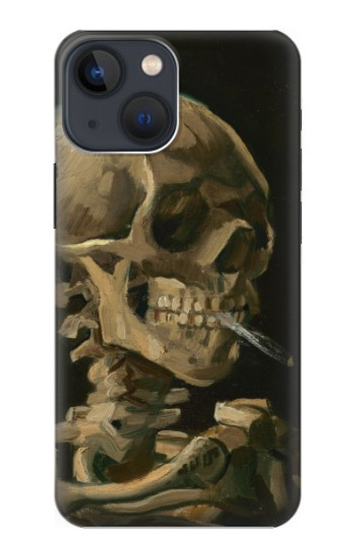 S3358 Vincent Van Gogh Skeleton Cigarette Case Cover Custodia per iPhone 13