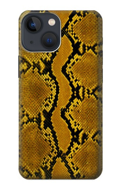 S3365 Yellow Python Skin Graphic Print Case Cover Custodia per iPhone 13