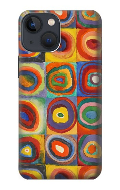 S3409 Squares Concentric Circles Case Cover Custodia per iPhone 13