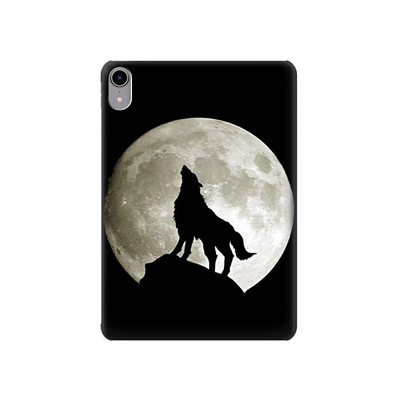 S1981 Wolf Howling at The Moon Case Cover Custodia per iPad mini 6, iPad mini (2021)