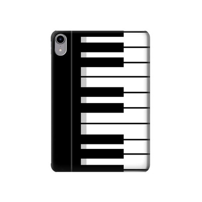S3078 Black and White Piano Keyboard Case Cover Custodia per iPad mini 6, iPad mini (2021)