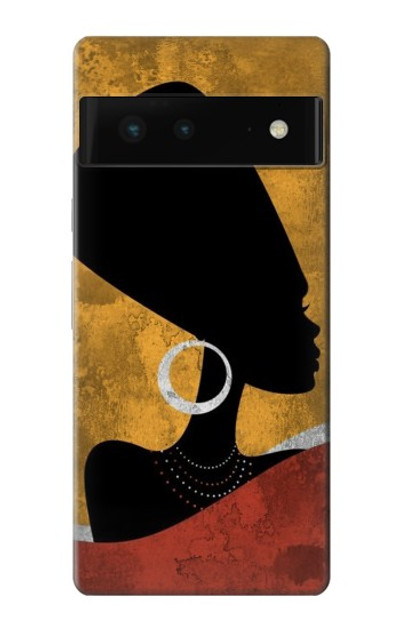 S3453 African Queen Nefertiti Silhouette Case Cover Custodia per Google Pixel 6