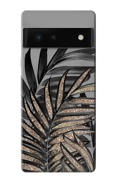 S3692 Gray Black Palm Leaves Case Cover Custodia per Google Pixel 6