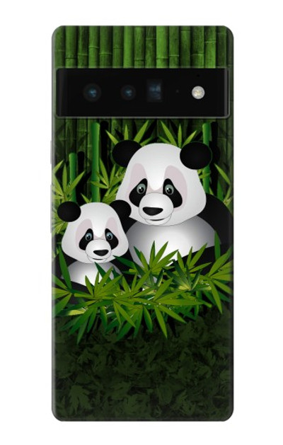S2441 Panda Family Bamboo Forest Case Cover Custodia per Google Pixel 6 Pro