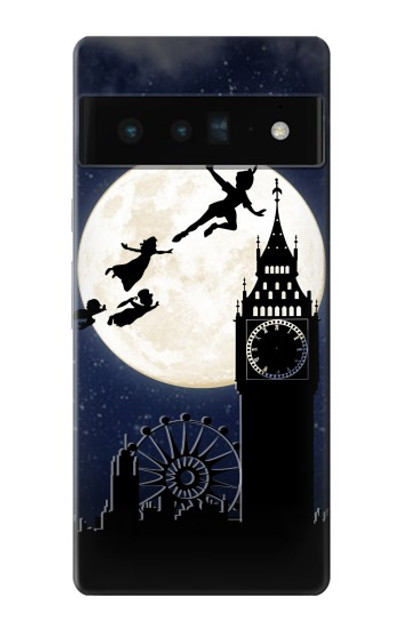 S3249 Peter Pan Fly Full Moon Night Case Cover Custodia per Google Pixel 6 Pro