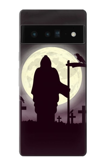 S3262 Grim Reaper Night Moon Cemetery Case Cover Custodia per Google Pixel 6 Pro