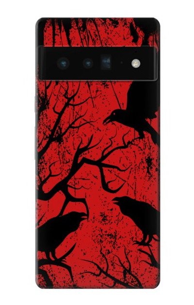 S3325 Crow Black Blood Tree Case Cover Custodia per Google Pixel 6 Pro