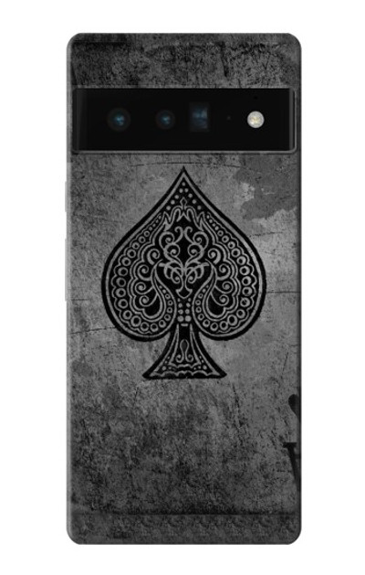 S3446 Black Ace Spade Case Cover Custodia per Google Pixel 6 Pro