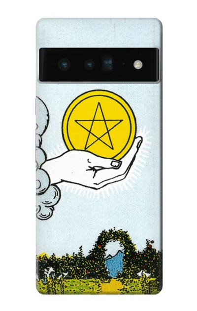 S3722 Tarot Card Ace of Pentacles Coins Case Cover Custodia per Google Pixel 6 Pro