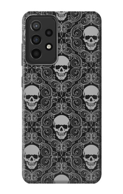 S2371 Skull Vintage Monochrome Pattern Case Cover Custodia per Samsung Galaxy A52s 5G