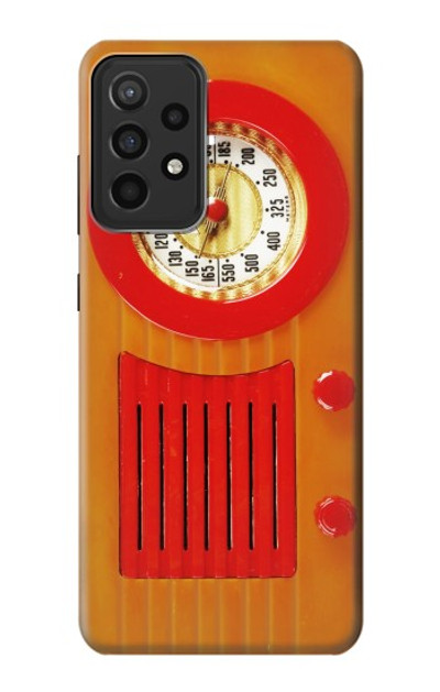 S2780 Vintage Orange Bakelite Radio Case Cover Custodia per Samsung Galaxy A52s 5G