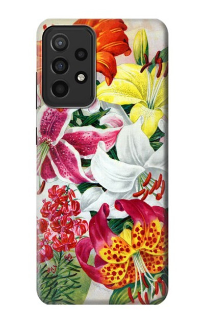 S3205 Retro Art Flowers Case Cover Custodia per Samsung Galaxy A52s 5G