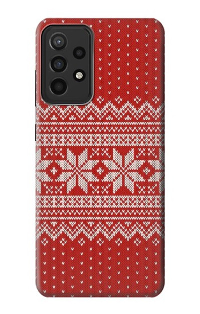 S3384 Winter Seamless Knitting Pattern Case Cover Custodia per Samsung Galaxy A52s 5G