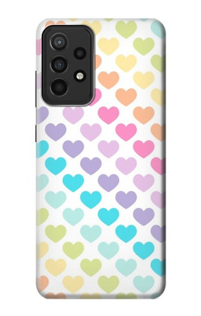 S3499 Colorful Heart Pattern Case Cover Custodia per Samsung Galaxy A52s 5G