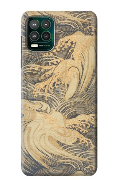 S2680 Japan Art Obi With Stylized Waves Case Cover Custodia per Motorola Moto G Stylus 5G