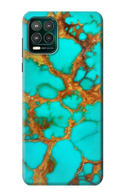 S2688 Aqua Copper Turquoise Gemstone Graphic Case Cover Custodia per Motorola Moto G Stylus 5G