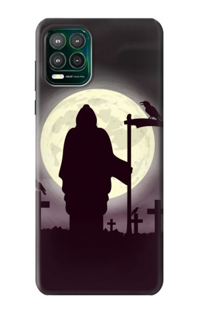 S3262 Grim Reaper Night Moon Cemetery Case Cover Custodia per Motorola Moto G Stylus 5G