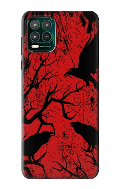 S3325 Crow Black Blood Tree Case Cover Custodia per Motorola Moto G Stylus 5G