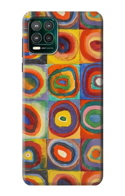 S3409 Squares Concentric Circles Case Cover Custodia per Motorola Moto G Stylus 5G