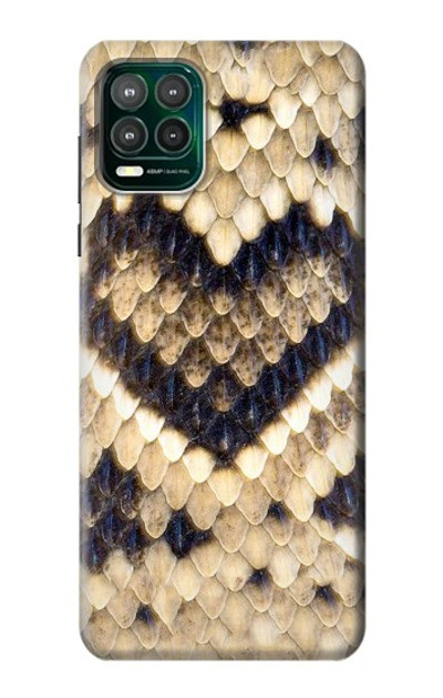 S3417 Diamond Rattle Snake Graphic Print Case Cover Custodia per Motorola Moto G Stylus 5G