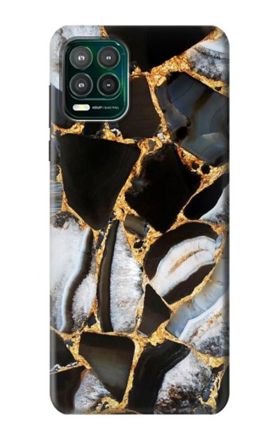 S3419 Gold Marble Graphic Print Case Cover Custodia per Motorola Moto G Stylus 5G