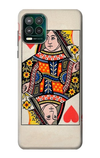 S3429 Queen Hearts Card Case Cover Custodia per Motorola Moto G Stylus 5G