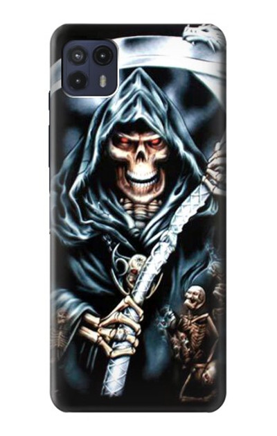 S0295 Grim Reaper Case Cover Custodia per Motorola Moto G50 5G [for G50 5G only. NOT for G50]