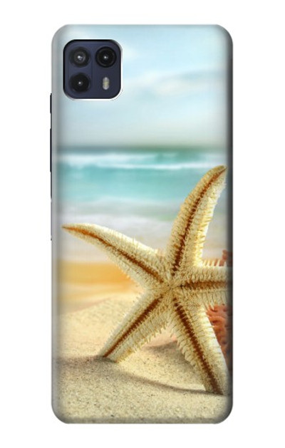 S1117 Starfish on the Beach Case Cover Custodia per Motorola Moto G50 5G [for G50 5G only. NOT for G50]