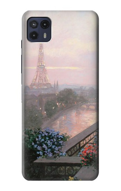 S1443 Terrace in Paris Eifel Case Cover Custodia per Motorola Moto G50 5G [for G50 5G only. NOT for G50]