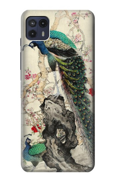 S2086 Peacock Painting Case Cover Custodia per Motorola Moto G50 5G [for G50 5G only. NOT for G50]