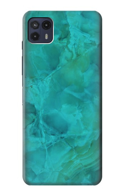 S3147 Aqua Marble Stone Case Cover Custodia per Motorola Moto G50 5G [for G50 5G only. NOT for G50]