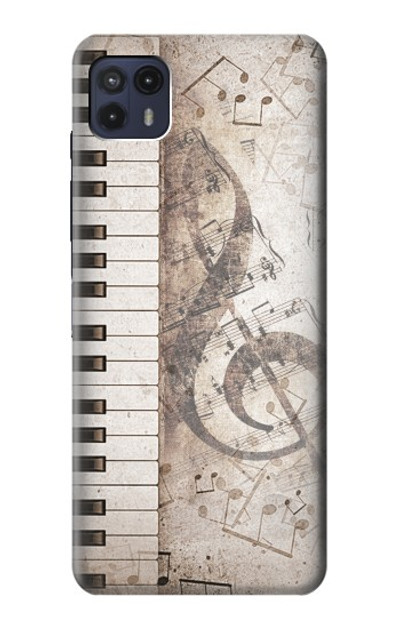 S3390 Music Note Case Cover Custodia per Motorola Moto G50 5G [for G50 5G only. NOT for G50]