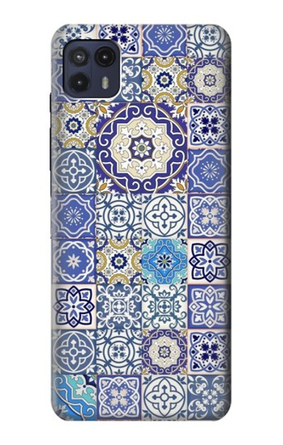 S3537 Moroccan Mosaic Pattern Case Cover Custodia per Motorola Moto G50 5G [for G50 5G only. NOT for G50]