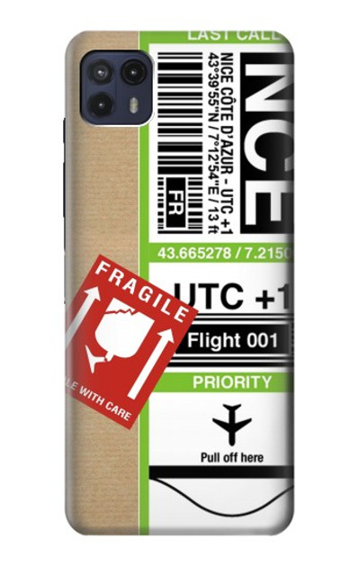 S3543 Luggage Tag Art Case Cover Custodia per Motorola Moto G50 5G [for G50 5G only. NOT for G50]