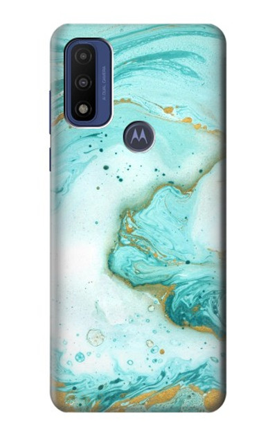 S3399 Green Marble Graphic Print Case Cover Custodia per Motorola G Pure