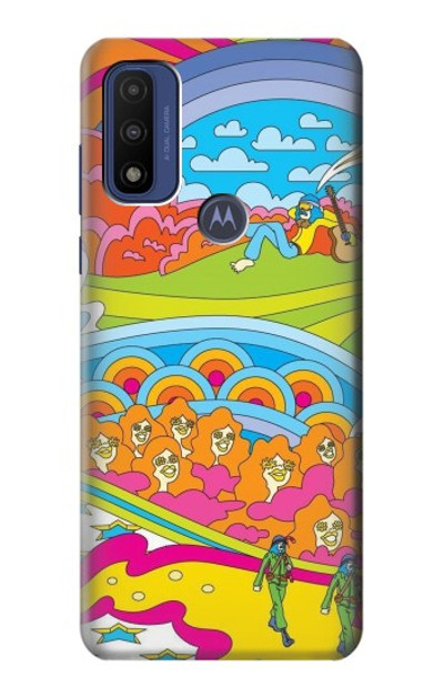 S3407 Hippie Art Case Cover Custodia per Motorola G Pure