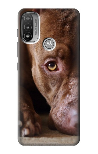 S0519 PitBull Face Case Cover Custodia per Motorola Moto E20,E30,E40