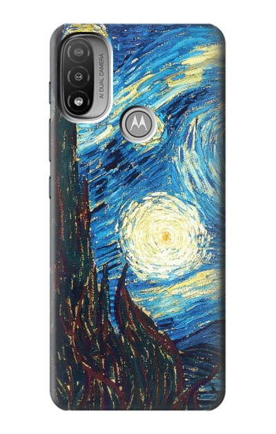 S0582 Van Gogh Starry Nights Case Cover Custodia per Motorola Moto E20,E30,E40 S0582 Van Gogh Starry Nights Case Cover Custodia per Motorola Moto E20,E30,E40