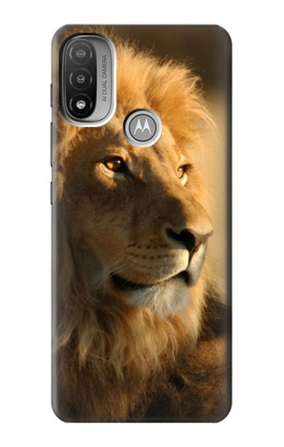 S1046 Lion King of Forest Case Cover Custodia per Motorola Moto E20,E30,E40