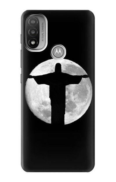 S2511 Jesus Statue Christ Rio de Janeiro Case Cover Custodia per Motorola Moto E20,E30,E40