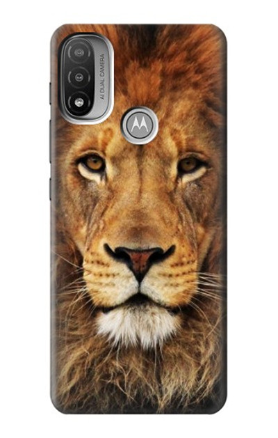 S2870 Lion King of Beasts Case Cover Custodia per Motorola Moto E20,E30,E40