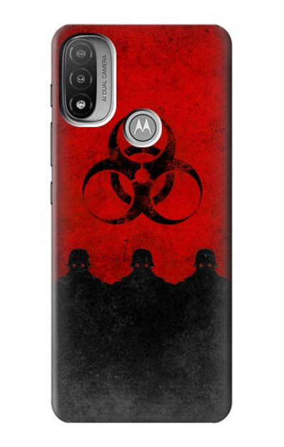 S2917 Biohazards Virus Red Alert Case Cover Custodia per Motorola Moto E20,E30,E40