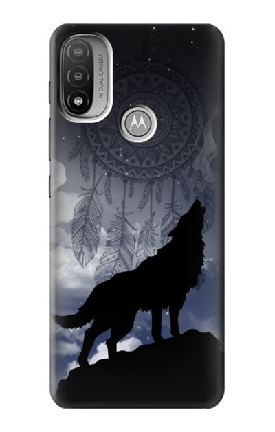 S3011 Dream Catcher Wolf Howling Case Cover Custodia per Motorola Moto E20,E30,E40