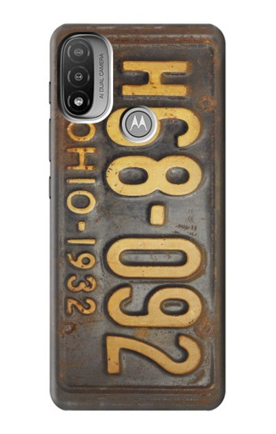 S3228 Vintage Car License Plate Case Cover Custodia per Motorola Moto E20,E30,E40