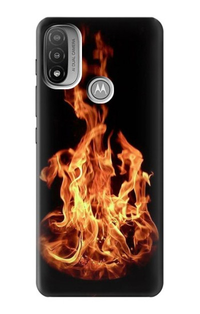 S3379 Fire Frame Case Cover Custodia per Motorola Moto E20,E30,E40